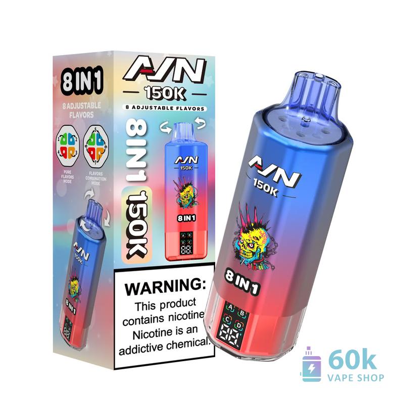 Aivono Aim 150K Puffs Disposable Vape - 58ml E-liquid, 4 Mesh Coils - Pilt 5