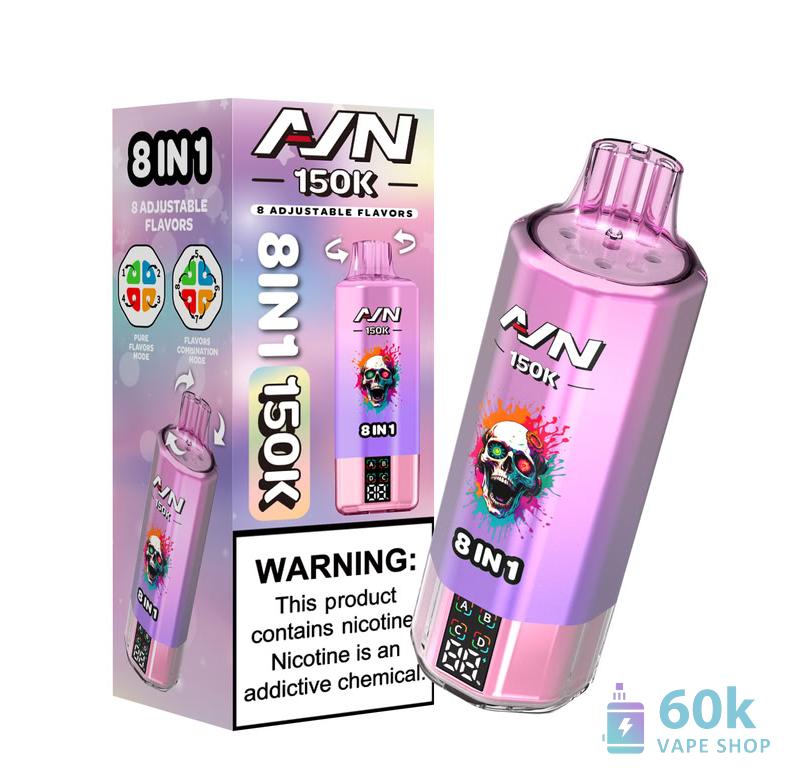 Aivono Aim 150K Puffs Disposable Vape - 58ml E-liquid, 4 Mesh Coils - Pilt 3