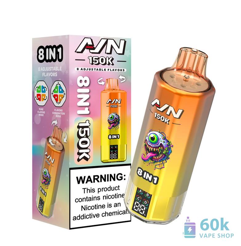 Aivono Aim 150K Puffs Disposable Vape - 58ml E-liquid, 4 Mesh Coils - Pilt 2