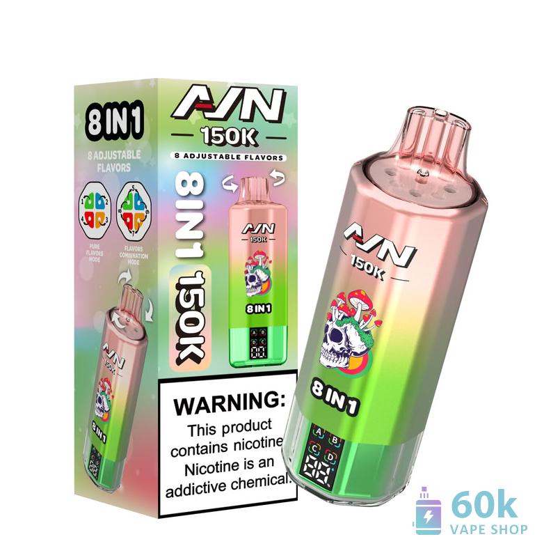 Aivono Aim 150K Puffs Disposable Vape - 58ml E-liquid, 4 Mesh Coils - Pilt 6