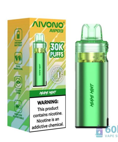 Aivono AIM AIPOD 30000 Disposable Vape | 30K Puffs, Rechargeable, 15ml alternatiivne vaade