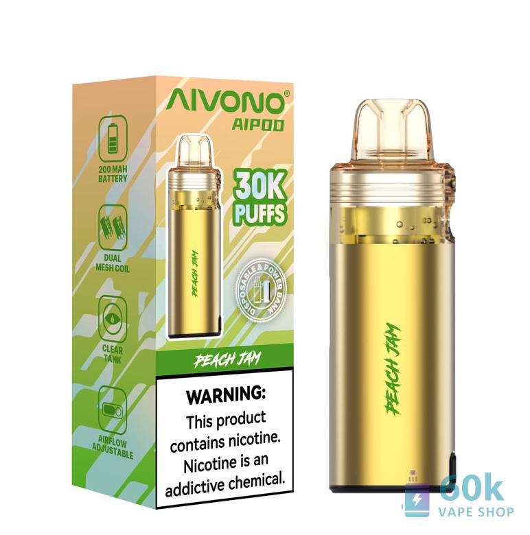 Aivono AIM AIPOD 30000 Disposable Vape | 30K Puffs, Rechargeable, 15ml - Obrázek 4