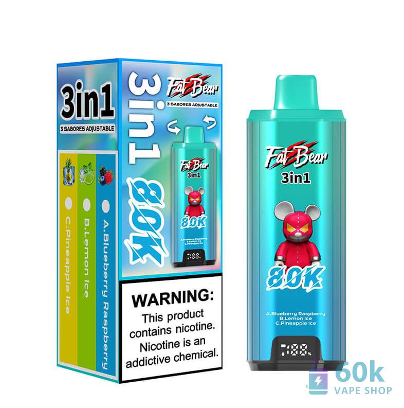 Aivono AIM FATBEAR 80K Disposable Vape with 80,000 Puffs - Vaizdas 3
