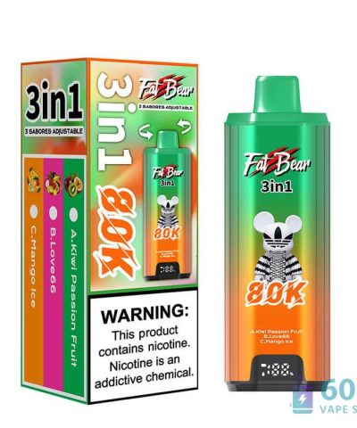 Aivono AIM FATBEAR 80K Disposable Vape with 80,000 Puffs alternatiivne vaade