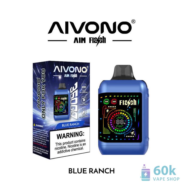 Aivono AIM FLASH 35000 Puff Disposable Vape - Dual Mesh, 28ml, Rechargeable - Pilt 3