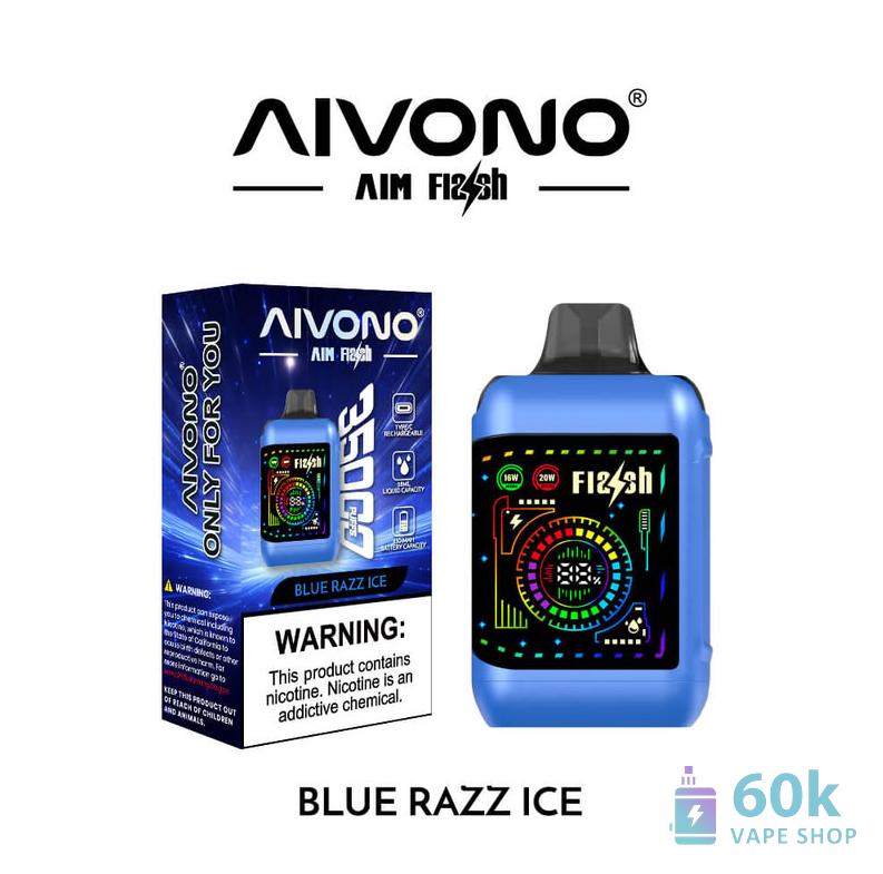 Aivono AIM FLASH 35000 Puff Disposable Vape - Dual Mesh, 28ml, Rechargeable - Pilt 6