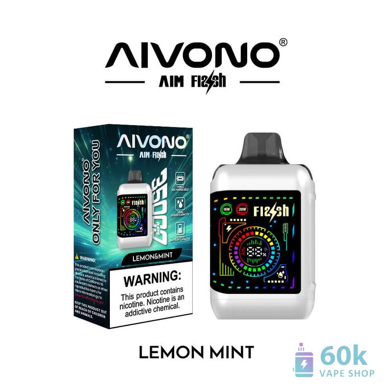 Aivono AIM FLASH 35000 Puff Disposable Vape - Dual Mesh, 28ml, Rechargeable - Pilt 2