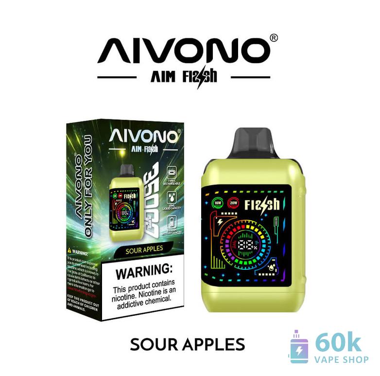 Aivono AIM FLASH 35000 Puff ühekordselt kasutatav Vape - Dual Mesh, 28ml, laetav