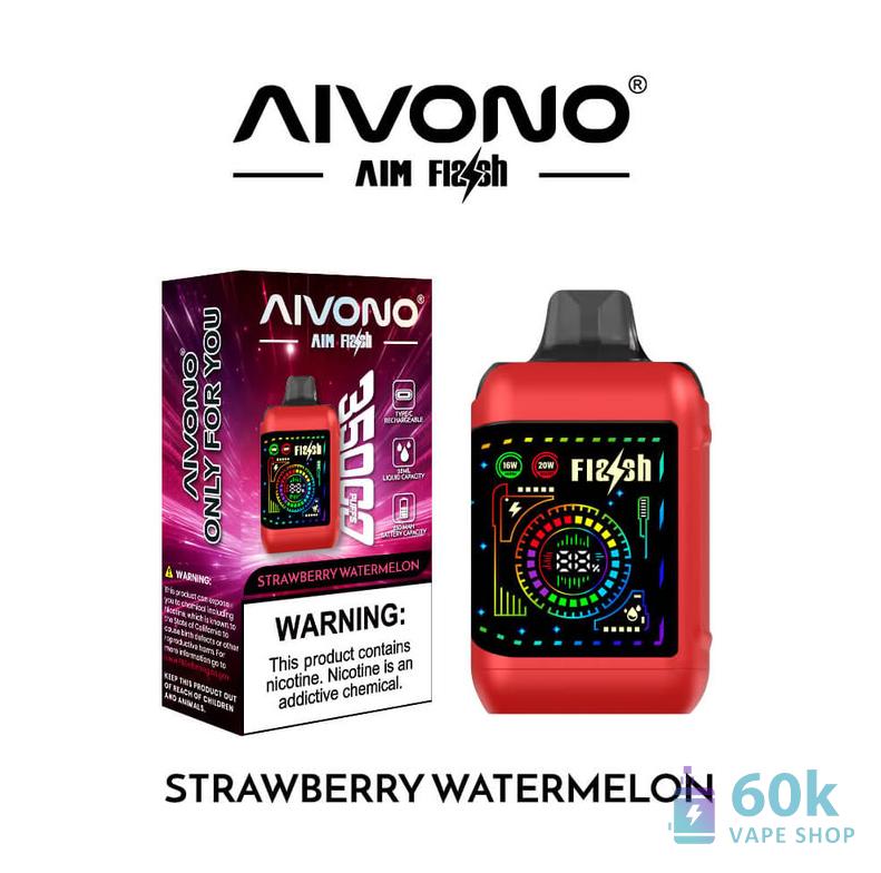 Aivono AIM FLASH 35000 Puff Disposable Vape - Dual Mesh, 28ml, Rechargeable - Pilt 4