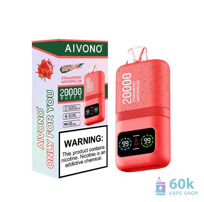 Aivono AIM MAGIC 20000 Disposable Vape - 20,000 Puffs, Rechargeable, LED Display - 画像3