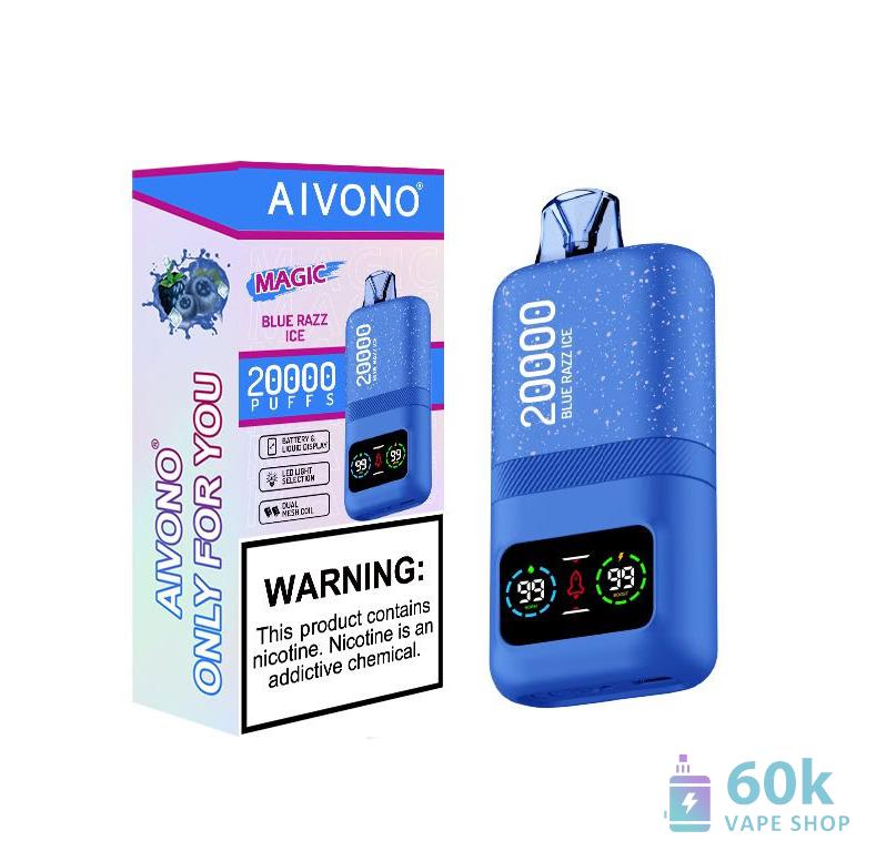 Aivono AIM MAGIC 20000 Disposable Vape - 20,000 Puffs, Rechargeable, LED Display - 画像4