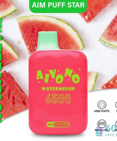Aivono AIM PUFF STAR 6500 | 6500 Puffs laetav ühekordselt kasutatav Vape