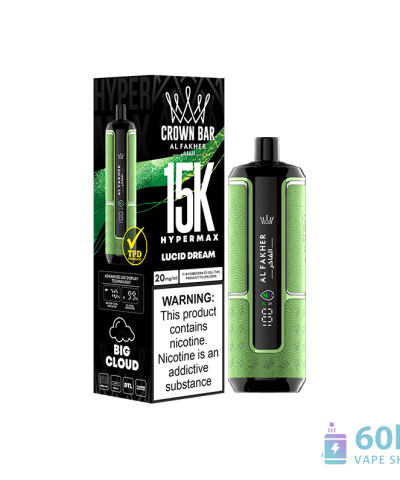 Alfakher Crown Bar 15000 Hyper Max Disposable Vape - 22mL, 15K Puffs alternatiivne vaade