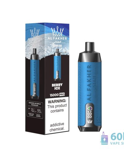 AlFakher Crown Bar Pro Max 15K ühekordselt kasutatav Vape: 15000 puff, USB-C laetav