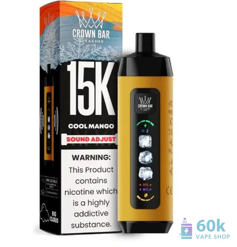 "Alfakher ICE ADJUST 15000 Disposable Vape" - 15 000 įpurškimų, dvigubas režimas, 45+ skonių