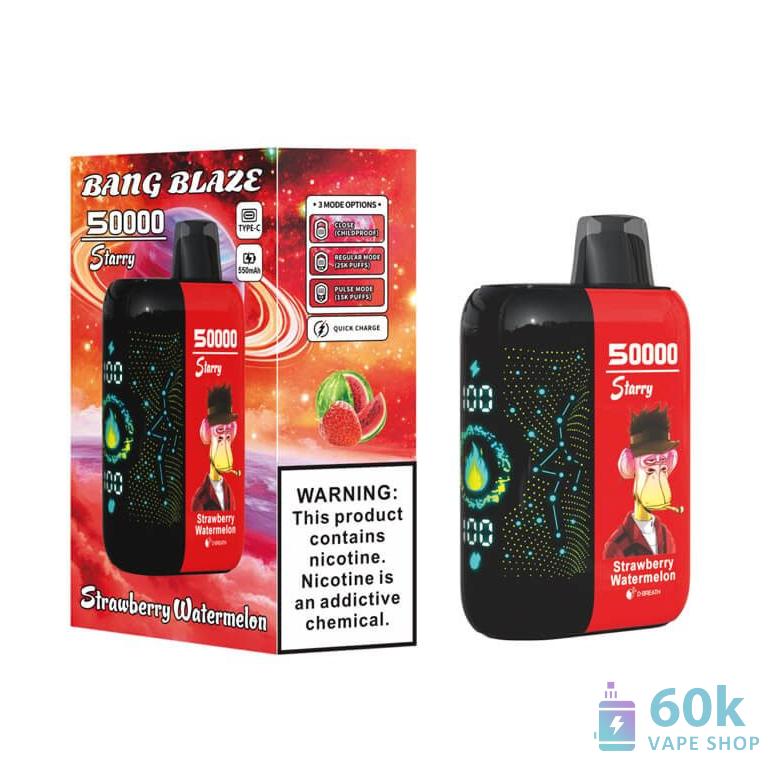 Bang Blaze 50000 Puffs Disposable Vape - Rechargeable & Customizable - Vaizdas 3