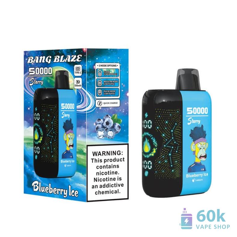 Bang Blaze 50000 Puffs Disposable Vape - Rechargeable & Customizable - Vaizdas 4