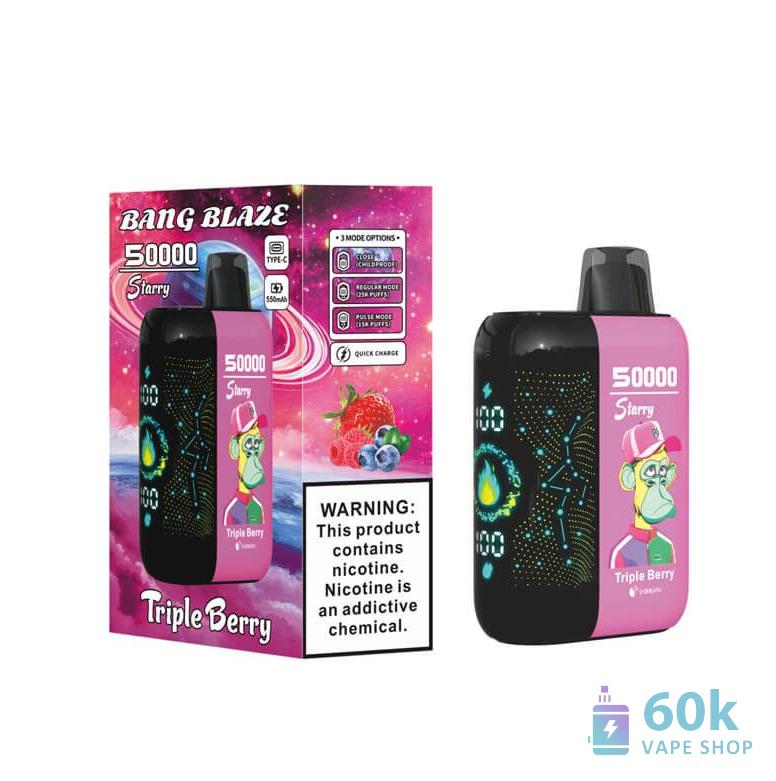 Bang Blaze 50000 Puffs Disposable Vape - Rechargeable & Customizable - Vaizdas 5