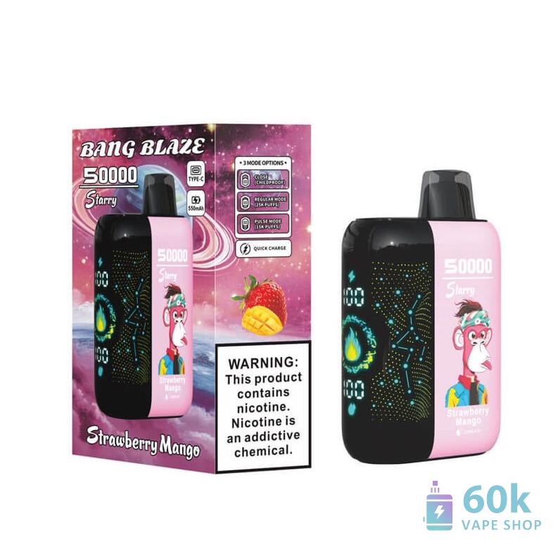 Bang Blaze 50000 Puffs Disposable Vape - Rechargeable & Customizable - Vaizdas 2
