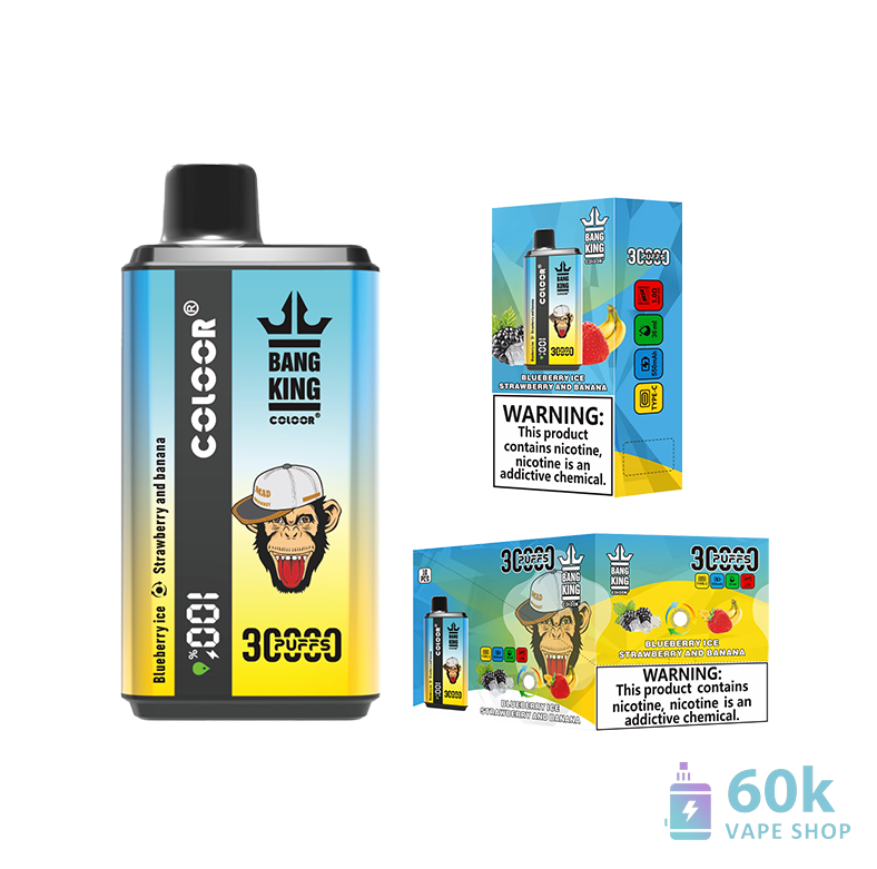 Bang King 30000 Double Flavor Disposable Vape Pen with Nicotine Options - Pilt 4