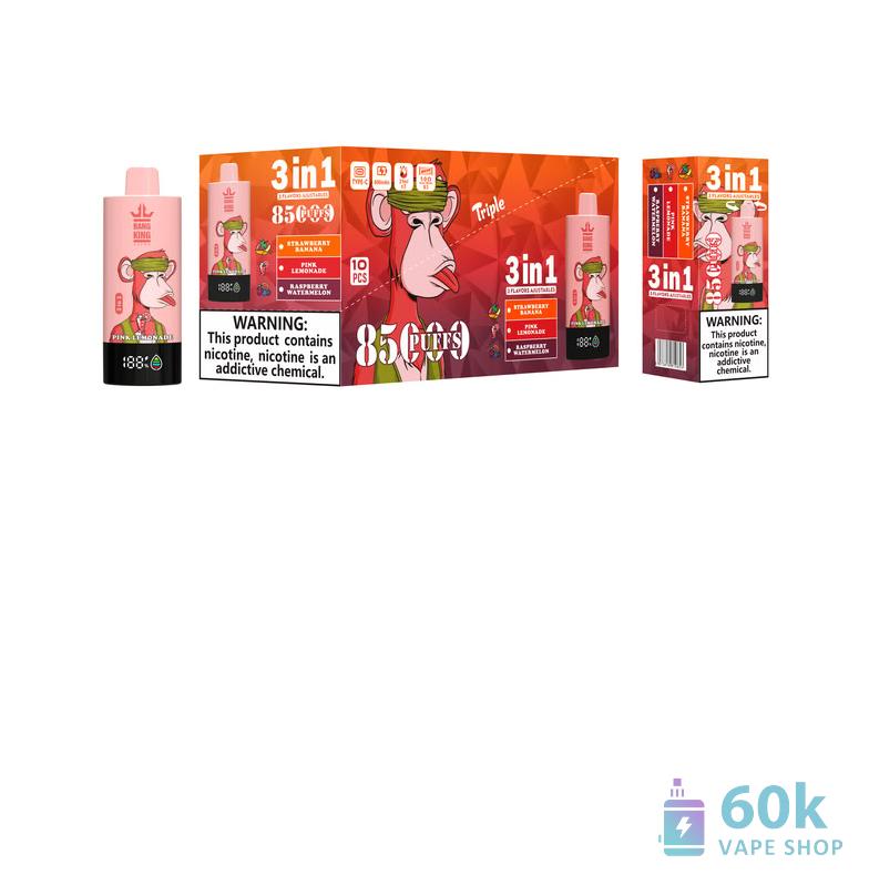 Bang King 85000 Puff Disposable Vape - Triple Flavor Pods & 85K Puffs - Obraz 3