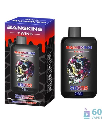 Bang King Twins 50K Puff ühekordselt kasutatav Vape - Dual Flavor laetav