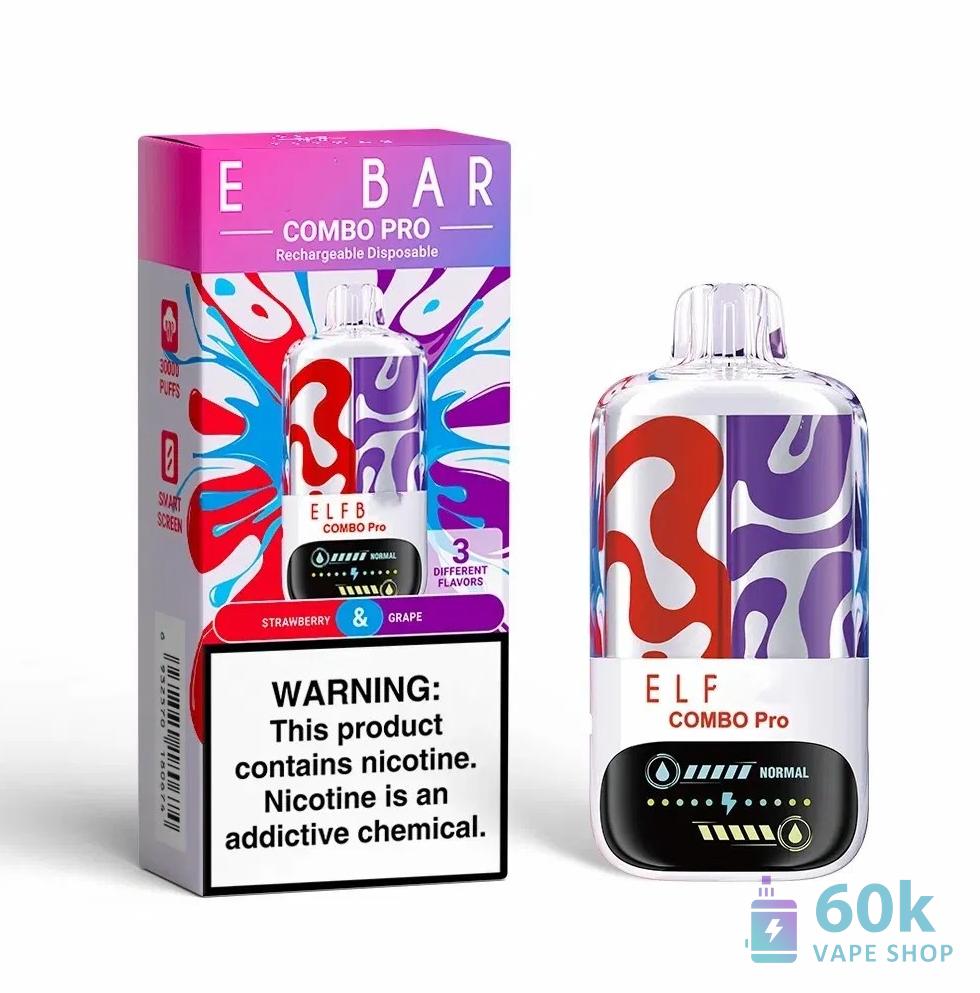 Elfbar Combo Pro 30000 Disposable Vape - 30K Puffs, 3 Modes & 22mL Pre-filled - зображення 5