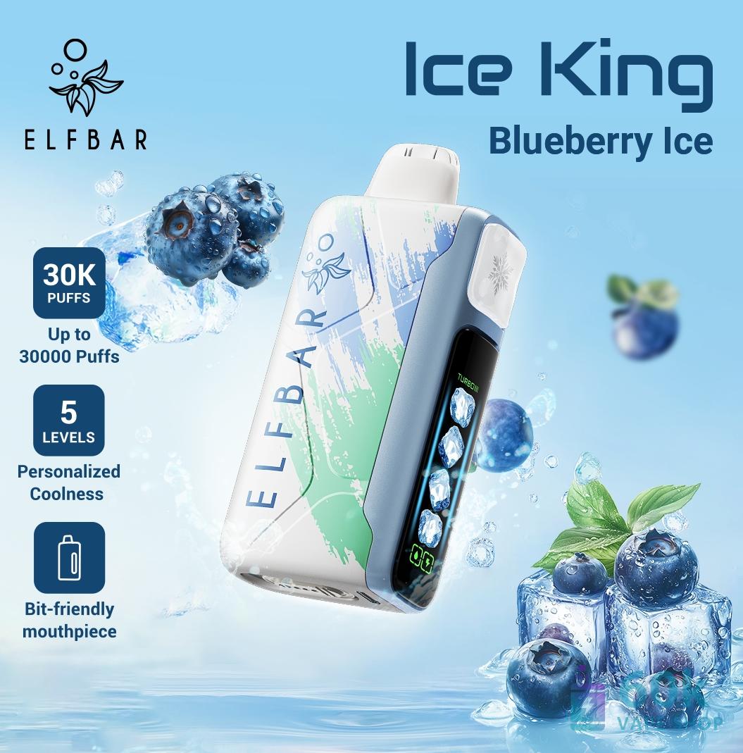 Elfbar Ice King 30000 ühekordselt kasutatav Vape - laetav 30K Puffs
