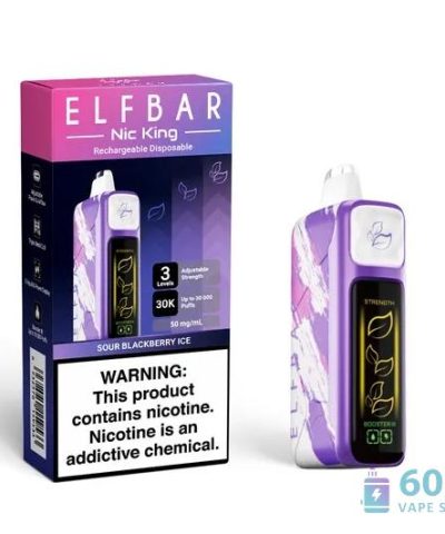 Elfbar Nic King 30000 Puffs Disposable Vape - 5% Nicotine, Long-Lasting alternatiivne vaade