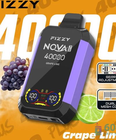 Fizzy 40000 ühekordselt kasutatav Vape: 40K Puffs, Mesh Coil, reguleeritavad režiimid