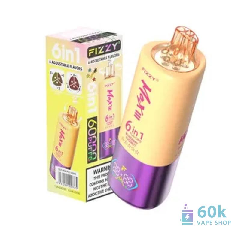 Fizzy 60000 Puffs 6-in-1 Disposable Vape Kit: 60ml, Mesh Coil, Type-C - Image 6