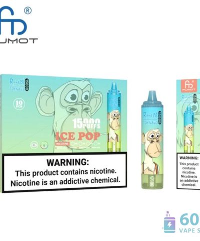 Fumot Tornado 15000 ühekordselt kasutatav Vape | 15000 Puffs | 55 maitset | Laetav