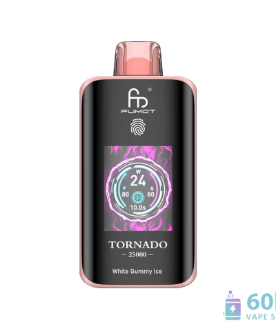 Fumot Tornado 25000 ühekordselt kasutatav Vape - Smart Touch Screen & Dual Mesh Coil