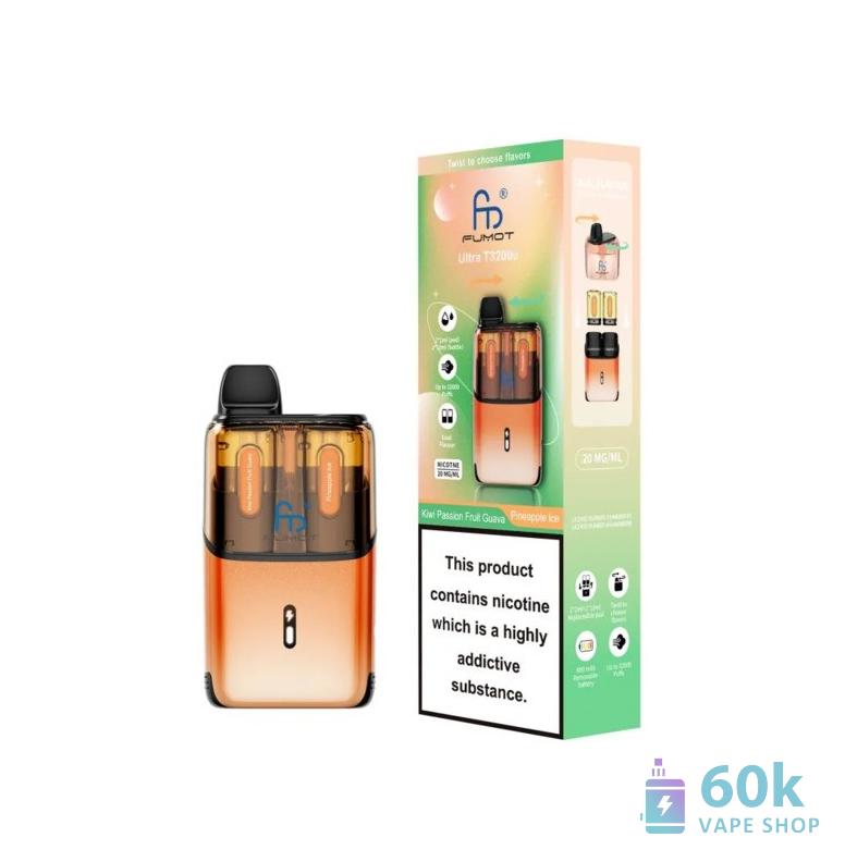 Fumot Ultra 32000 Pod Kit | 32K Puffs, 20mg Nicotine Salt, Rechargeable - Obrázek 2