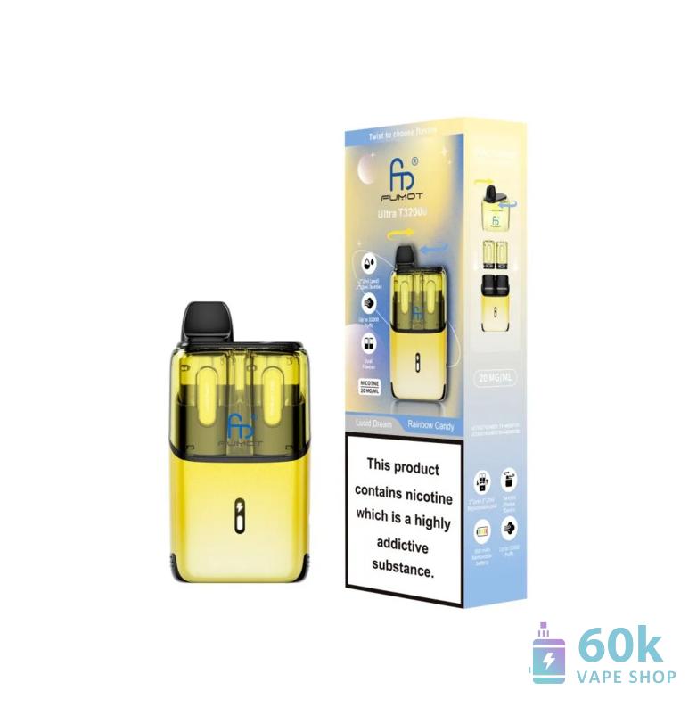 Fumot Ultra 32000 Pod Kit | 32K Puffs, 20mg Nicotine Salt, Rechargeable - Obrázek 5
