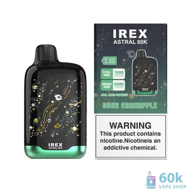 IREX Astral 80000 - Premium Disposable Vape with 80,000 Puffs & 48ml E-Liquid - Pilt 6