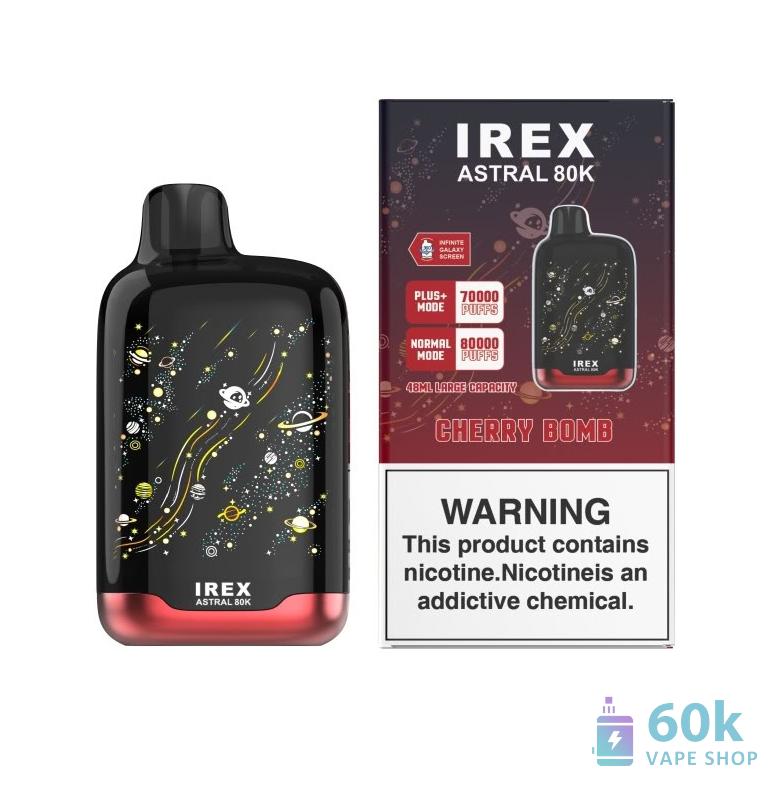 IREX Astral 80000 - Premium ühekordselt kasutatav Vape 80,000 Puffs & 48ml E-Liquidiga