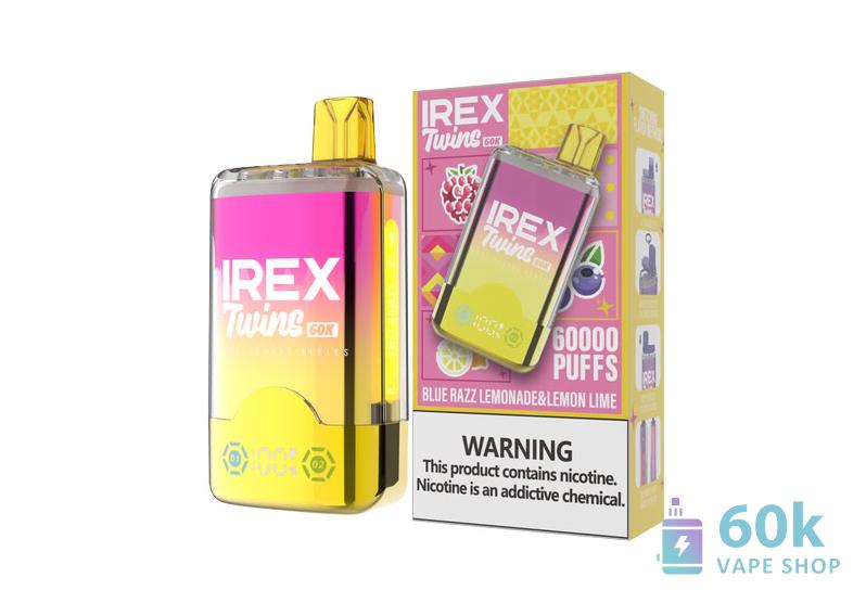 IREX Twins 60K Dual-Tank Disposable Vape - 40,000 Puffs, 5% Nicotine - 画像5