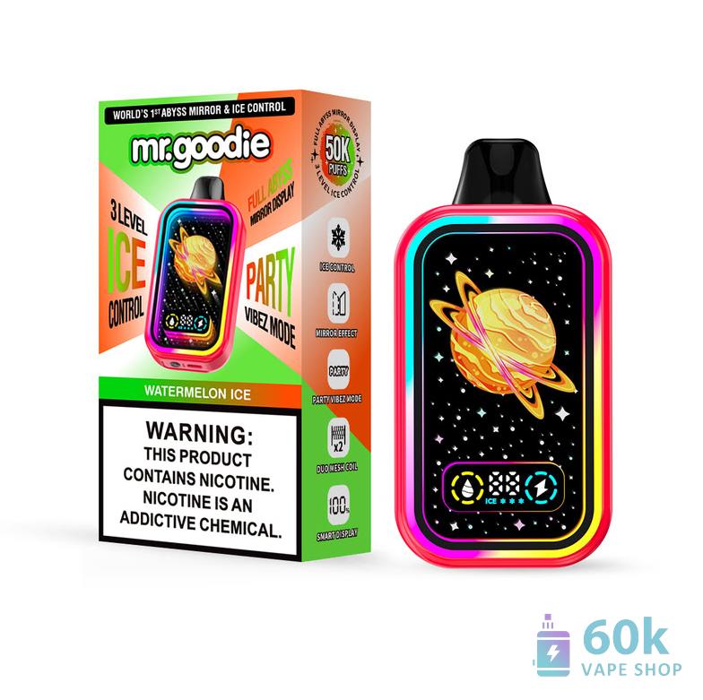 Mr.Goodie Abyss Mirror Vape - 50,000 Puffs, Mirror Display, Salt Nicotine - зображення 6