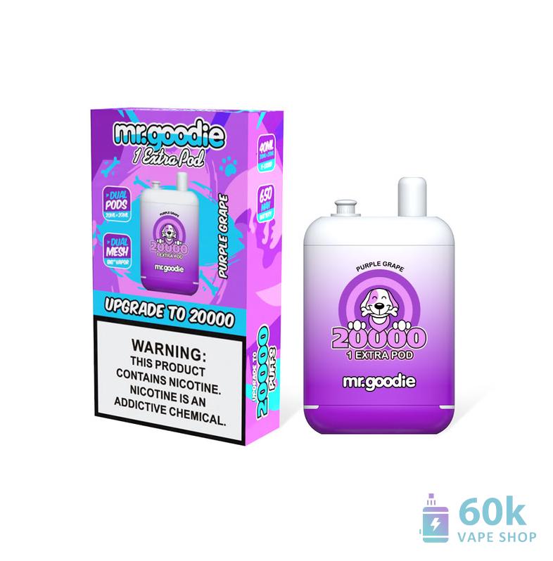 Mr. Goodie VM008 Disposable Vape - 20,000 Puffs, Dual Pod, 12 Flavors - 画像2