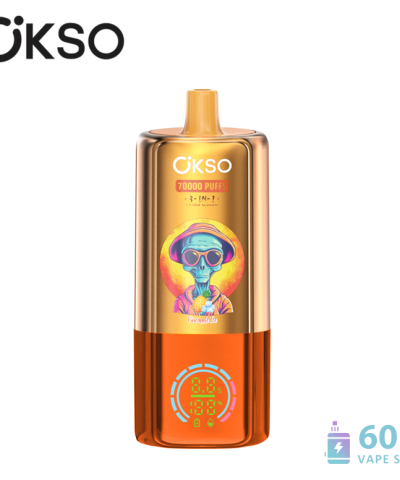 OKSO 3in1 70000 ühekordselt kasutatav Vape - 70000 Puffs, kolmekordne võrgusilma spiraal