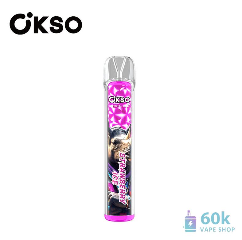 OKSO クリスタルバー800 使い捨てVAPE|800パフ ポータブルメッシュコイルデバイス