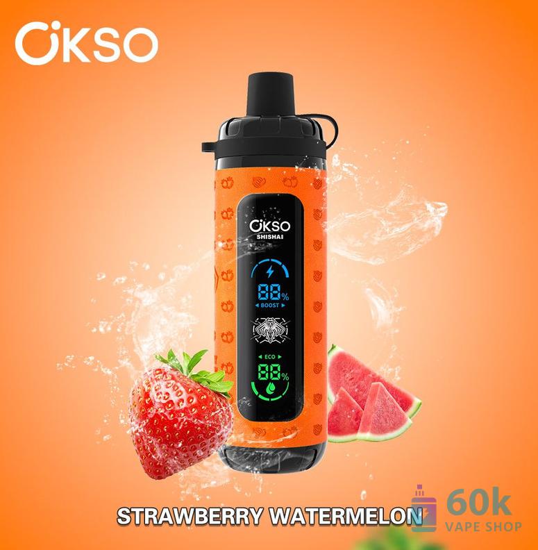 OKSO Shisha Max 40K ühekordselt kasutatav Vape - kuni 40,000 puhumist koos võrkkesta spiraaliga