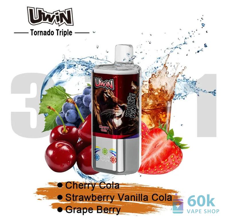 Uwin Tornado Triple 60000 - 3-in-1 Disposable Vape with Triple Flavors - Obraz 6