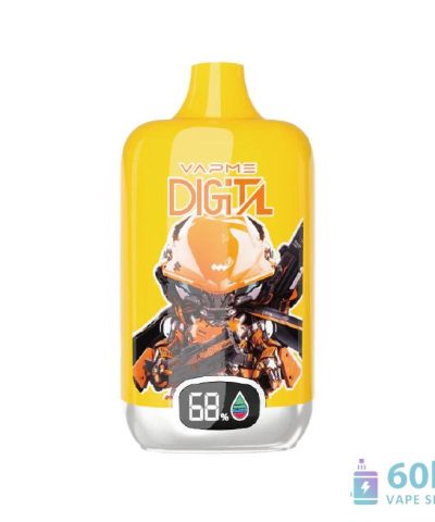 Vapme Digital 12000 ühekordselt kasutatav Vape - 12000 puff, 20mL mahutavus, laetav
