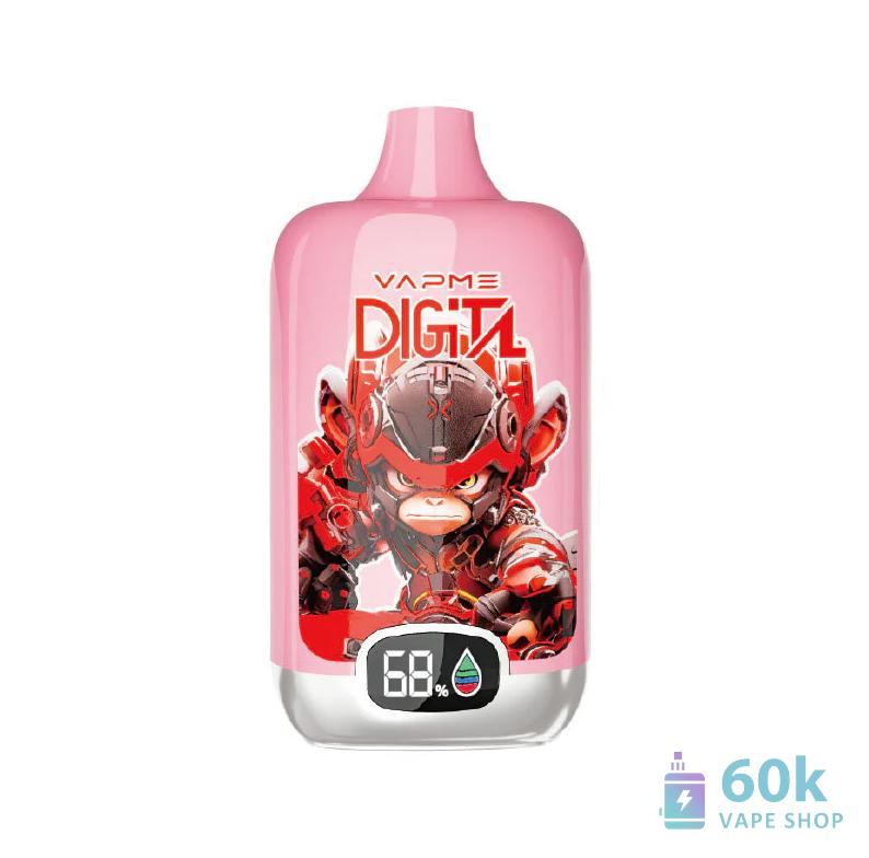 Vapme Digital 12000 Disposable Vape - 12000 Puffs, 20mL Capacity, Rechargeable - Image 2