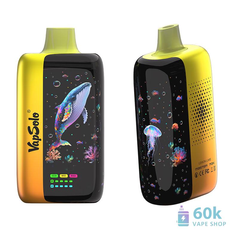 Vapsolo Master 70000 Puffs Vape descartável - Modos ajustáveis e ecrã grande