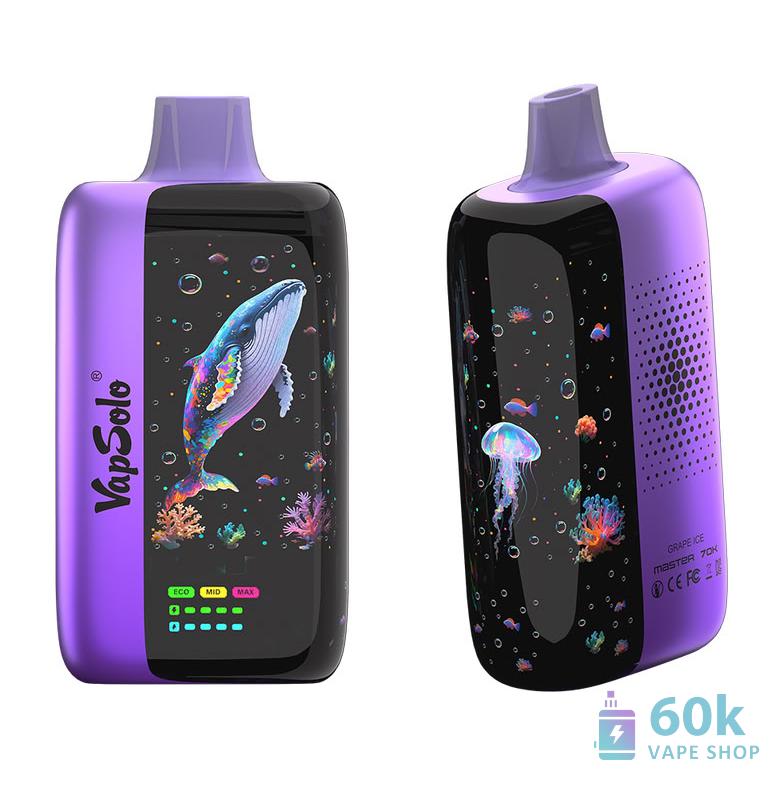 Vapsolo Master 70000 Puffs Disposable Vape - Adjustable Modes & Large Screen - Imagem 3