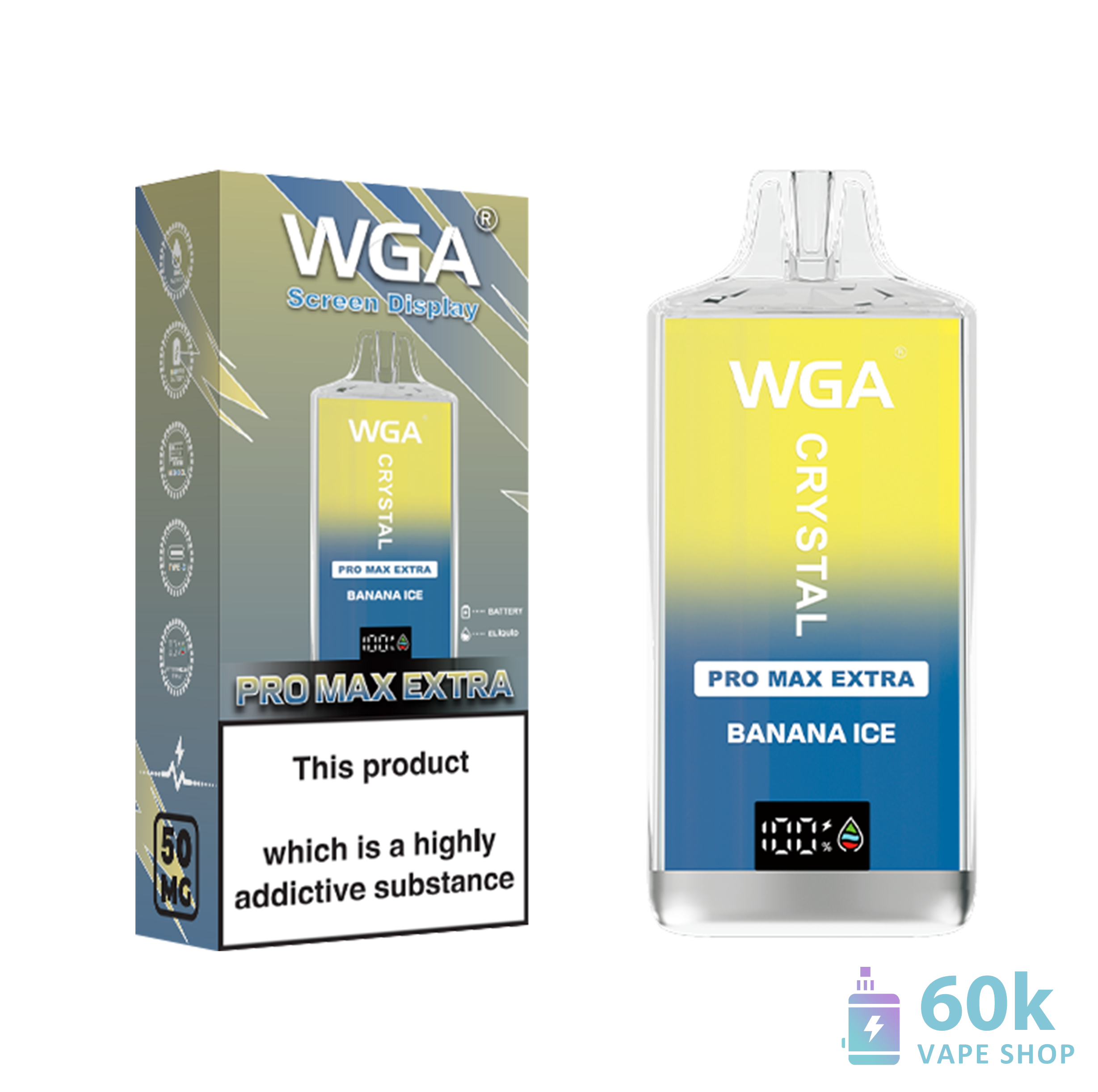 Wga Crystal Pro Max Extra 15000 Rechargeable Disposable Vape - High Puff Count - Image 4