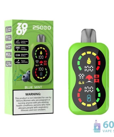 Zooy Blaze 25000 Disposable Vape – Full-Screen Display & 10 Flavors alternatiivne vaade